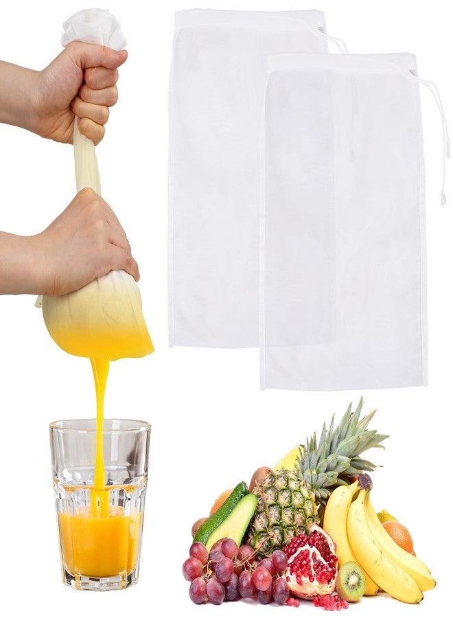 Yolev 6 Pack Nut Milk Bag Reusable Nylon Cheese Cloth Bag for Straining Washable Fine Mesh Nut Bags Strainer 12×8 In for Straining Fruit Juice Coffee Tea Yogurt Cheese Tofu Cold Brew Filter Bags - Image 1