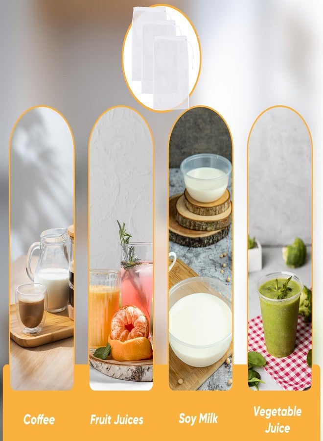 Yolev 6 Pack Nut Milk Bag Reusable Nylon Cheese Cloth Bag for Straining Washable Fine Mesh Nut Bags Strainer 12×8 In for Straining Fruit Juice Coffee Tea Yogurt Cheese Tofu Cold Brew Filter Bags - Image 5