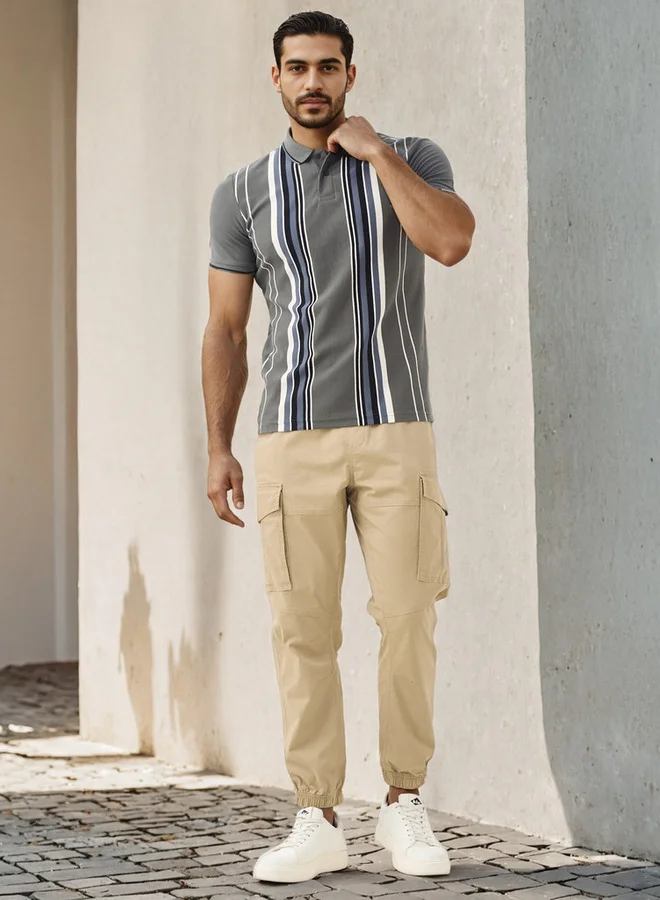 سبلاش فيڤ تيشيرت بولو بيقيه مخطط