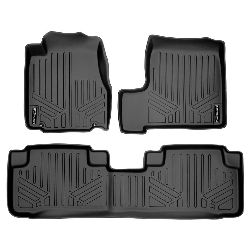 SMARTLINER Custom Fit Floor Mats 2 Row Liner Set for 20072011 Honda CRV