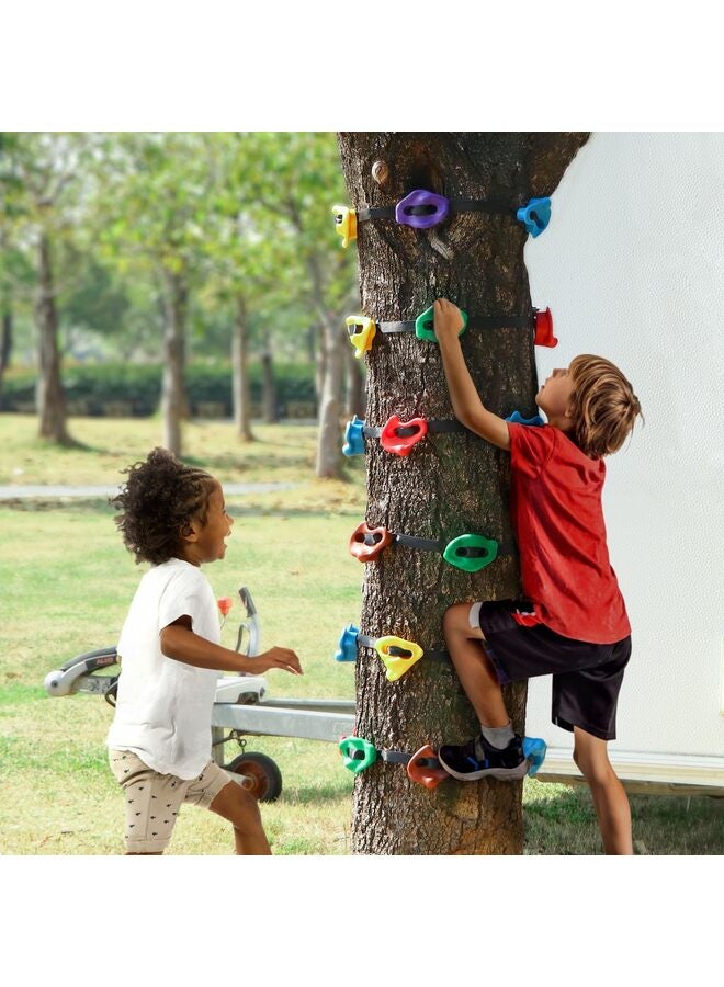 Generic Rock Climbing Holds for Kids and Adults, Rock Wall Climbing Grips, Multi-Size & Color, for Playground Indoor Outdoor Play Set, with 32 Set Mounting Hardw  - Image 4