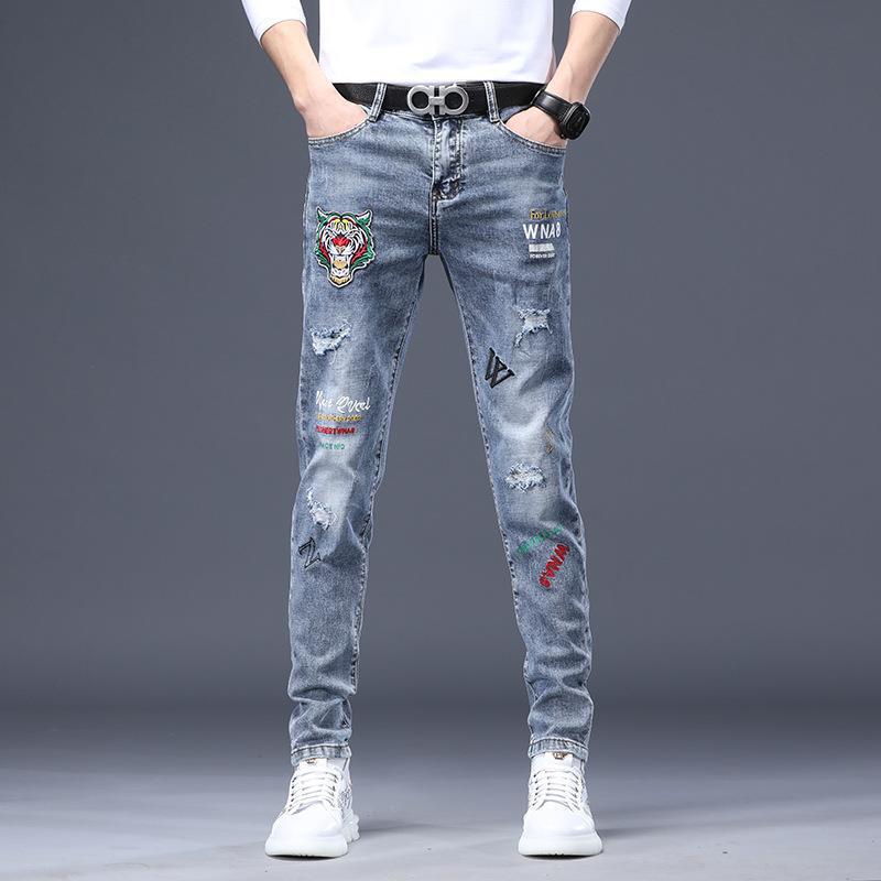 Unisex Casual Daily Denim Jeans - Image 5
