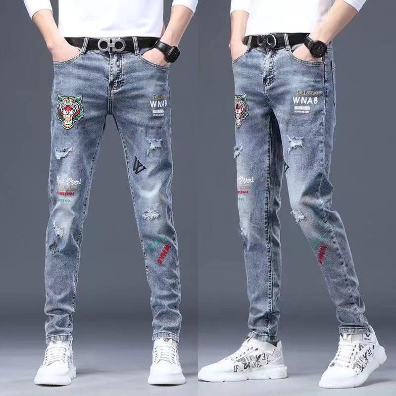 Unisex Casual Daily Denim Jeans - Image 2