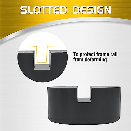TONDA Jack Pads, Universal Rubber Rail Pinch Weld Protector, Slotted Adapter for Jack Stand and Floor Jack - Image 5