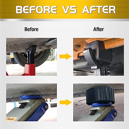 TONDA Jack Pads, Universal Rubber Rail Pinch Weld Protector, Slotted Adapter for Jack Stand and Floor Jack - Image 4