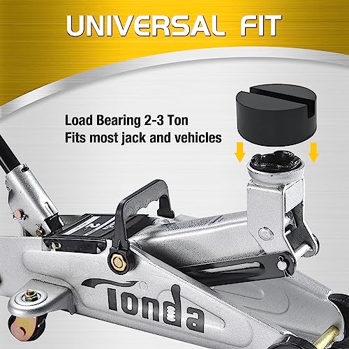 TONDA Jack Pads, Universal Rubber Rail Pinch Weld Protector, Slotted Adapter for Jack Stand and Floor Jack - Image 3
