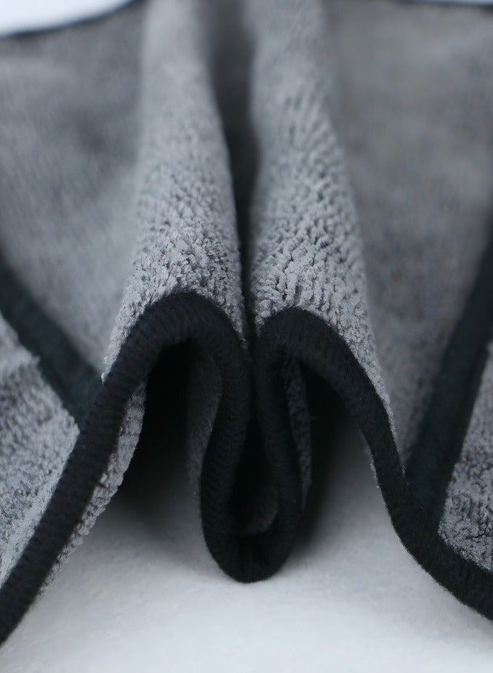 Healife Thickened Pet Bath Towel - Grey Non-Slip Paw Print Design - Image 3