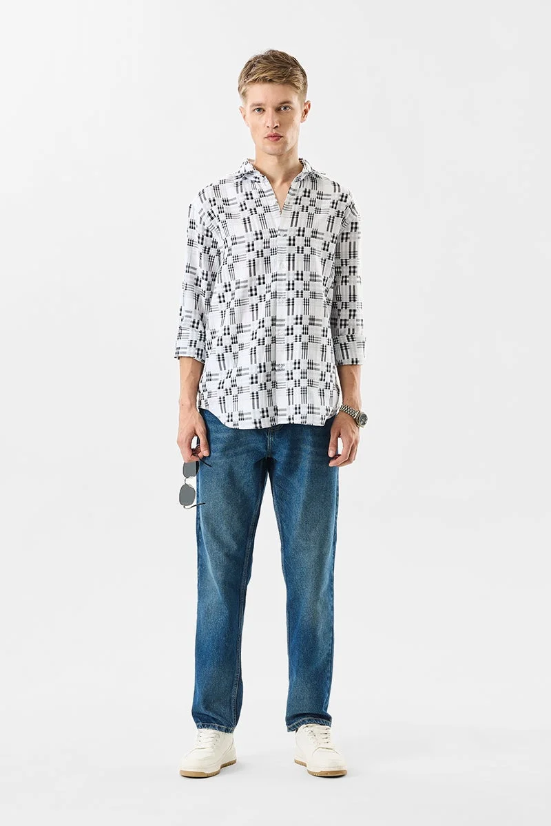 SNITCH 100% Cotton Checks Regular Fit Shirt