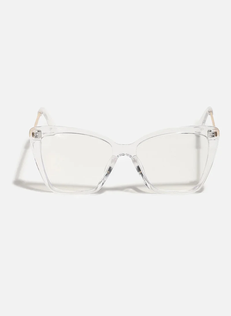 Haute Sauce Clear Wayfarer Sunglass
