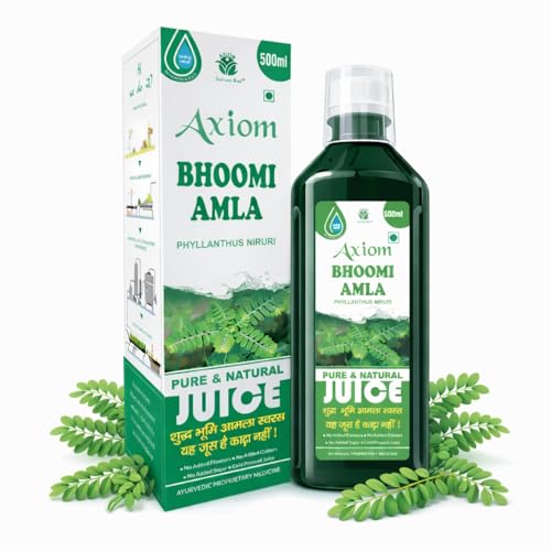 Axiom Ayurveda Bhoomi Amla Juice - 500 ml | Natural liver detoxifier | Strengthens the digestive system | Rich Supplement with Pure Bhumi Amla Herbs - Image 1