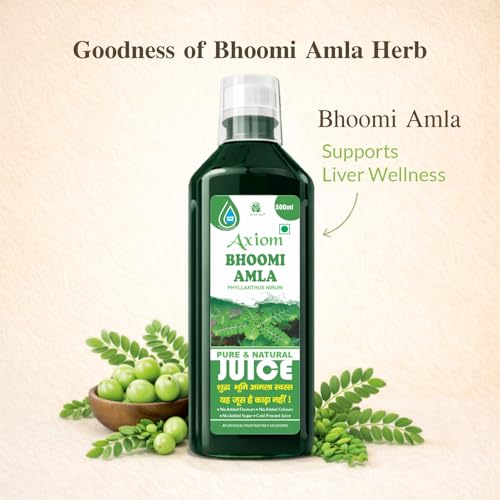 Axiom Ayurveda Bhoomi Amla Juice - 500 ml | Natural liver detoxifier | Strengthens the digestive system | Rich Supplement with Pure Bhumi Amla Herbs - Image 2