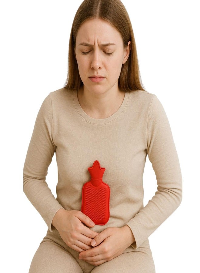 Hot Water Bag for Pain Relief, Shoulder and Period Pain, 20-25 cm, Red - Image 5