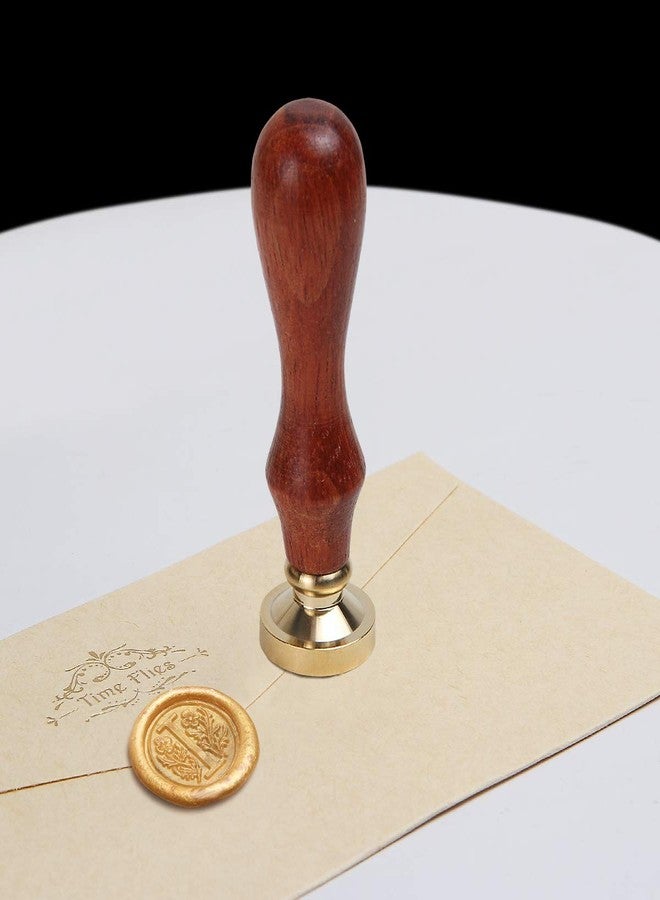 Mingting Wax Seal Stamp Kit,Mingting Classical Old-Fashioned Antique Wax Stamp Seal Kit Initial Letters Alphabet Set Gift Box with Vintage Wooden Handle and Brass Color Head(I) - Image 5
