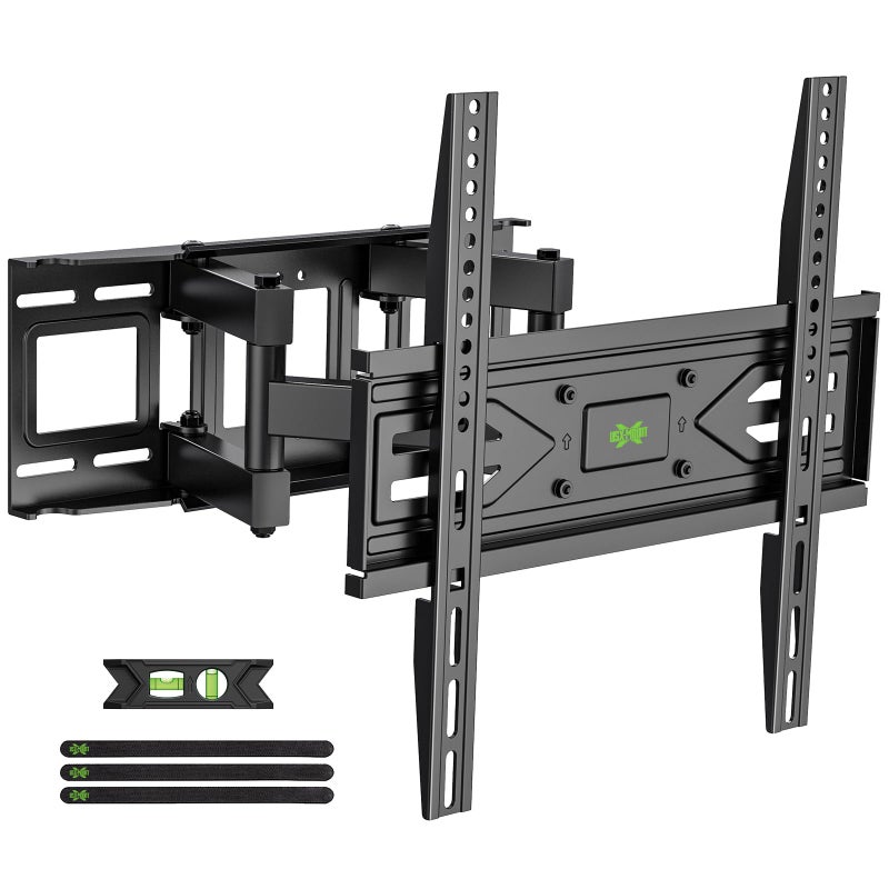 USX MOUNT Full Motion TV Wall Mount for Most 32-70 inch TVs up to 99 lbs, Wall Mount Bracket with Dual Articulating Arms, Swivel, Tilt, Max VESA 400x400mm, TV Mount Fits 12â€/16â€ Wood Studs - Image 1