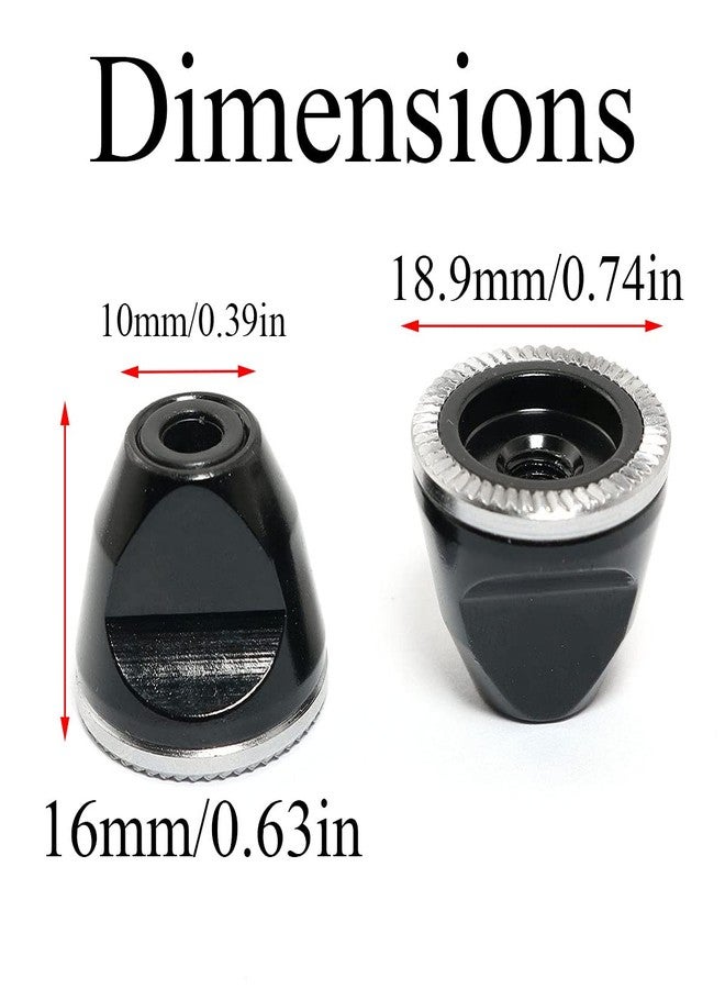 Pro Bamboo Kitchen 2pcs Bicycle Quick Release Lever Nut M5 Screw Non-Slip Nut Mountain Bike Quick Release Shaft All Aluminum Alloy Nut for Fixed Gear Road Bike Modified Parts - Image 3