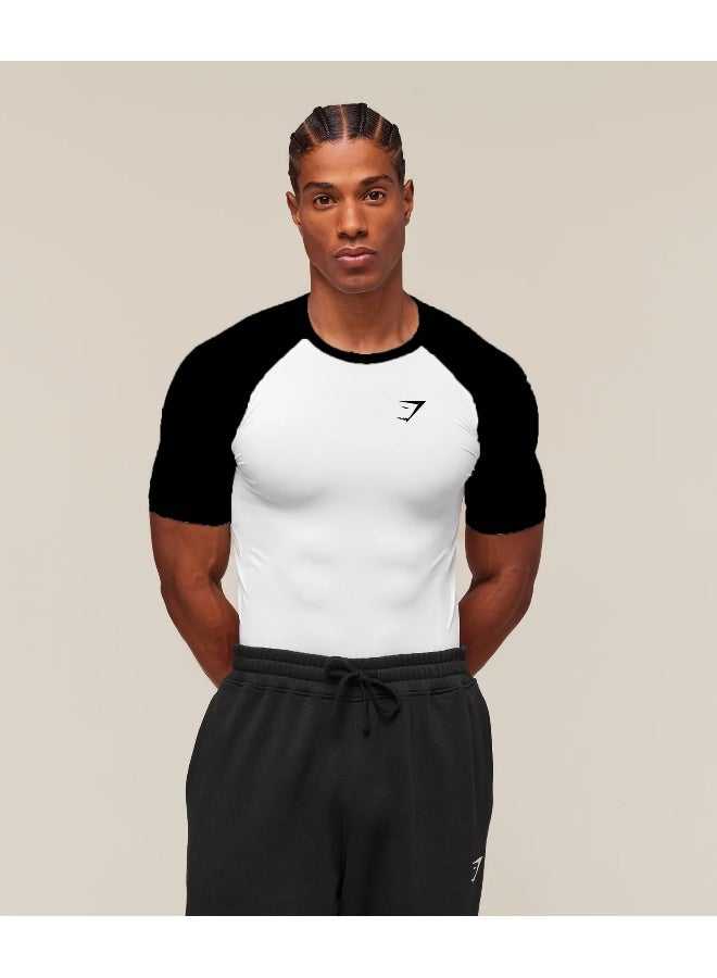 جيمشارك تي شيرت رياضي قصير الأكمام للرجال من جيم شارك - أنيق ومتعدد الاستخدامات - Image 1