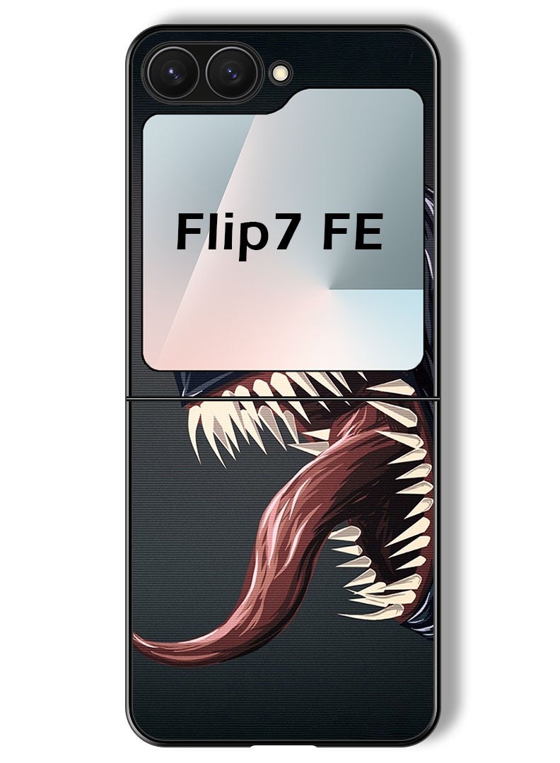 Theodor Case Compatible with Samsung Galaxy Z Flip 7 FE 6.7 Inch Protection Shockproof Bumper Cover Venom - Image 1