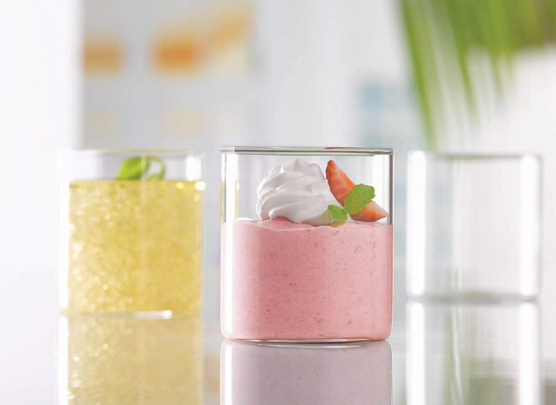 PASSARO Small Squat Water Glass Set of 6 205 ML Transparent Borosilicate Glass Set - Image 5