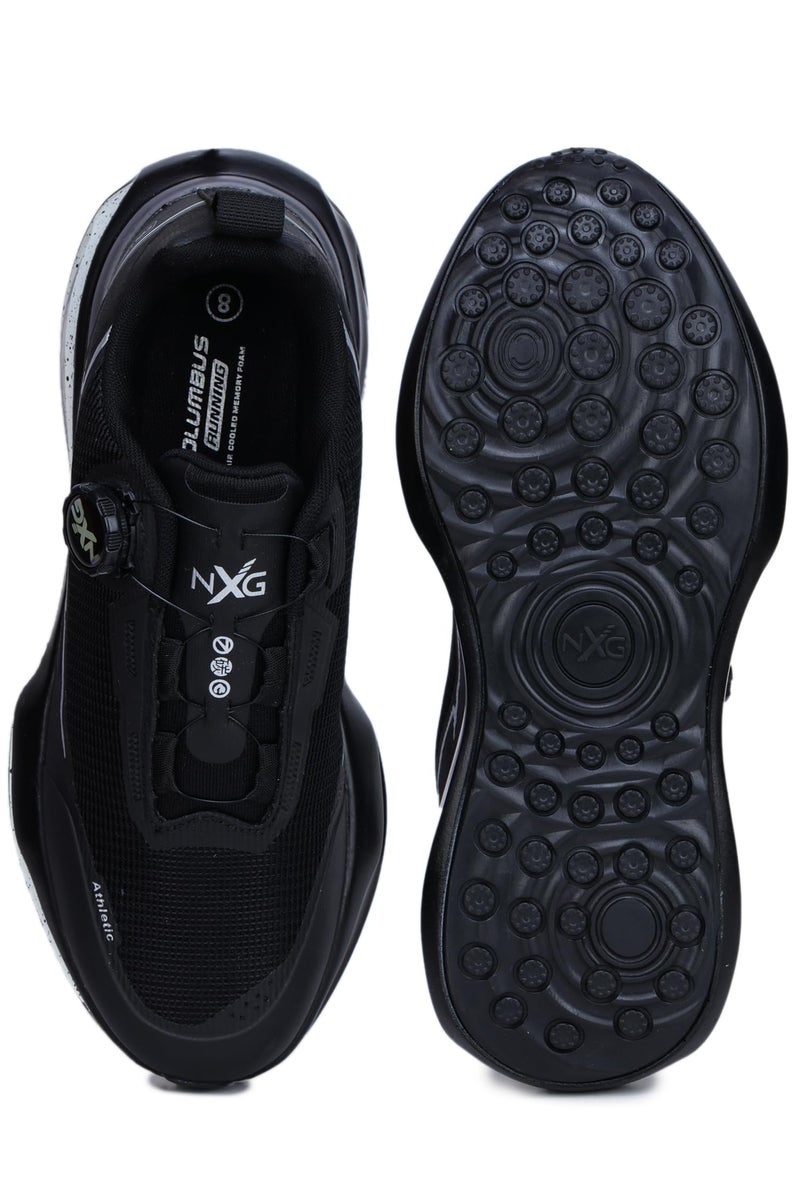 Columbus Catalyst Sports Shoes - Running Shoes|Walking Shoes| Training & Gym Shoe | Outdoors Shoe for Men (Black & Silver), UK 9 - Image 5