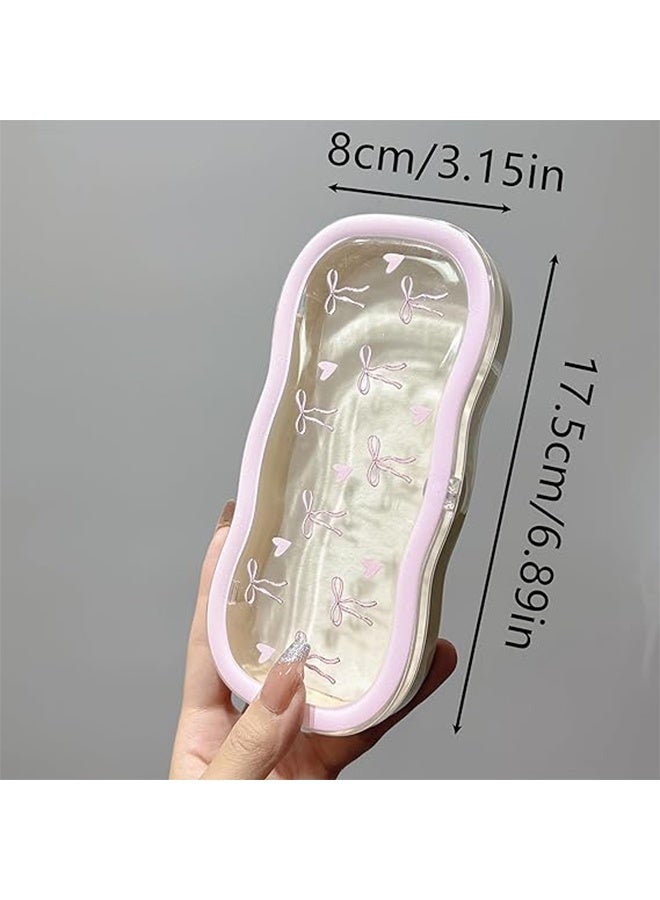 حافظة نظارات شفافة، حافظة أنيقة للنظارات الشمسية ونظارات القراءة - Image 3