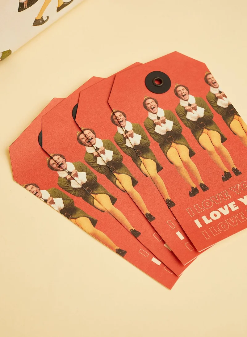 Typo Elf I Love You Gift Tag 5 Pack