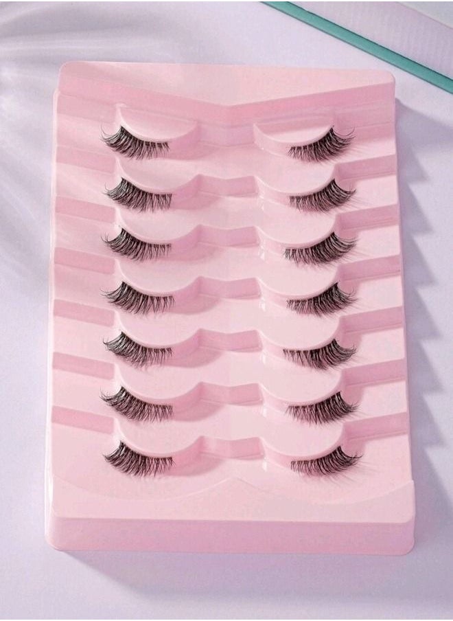 Rozy Lashes - 7_Pairs Corner Half Eyelashes - Image 1
