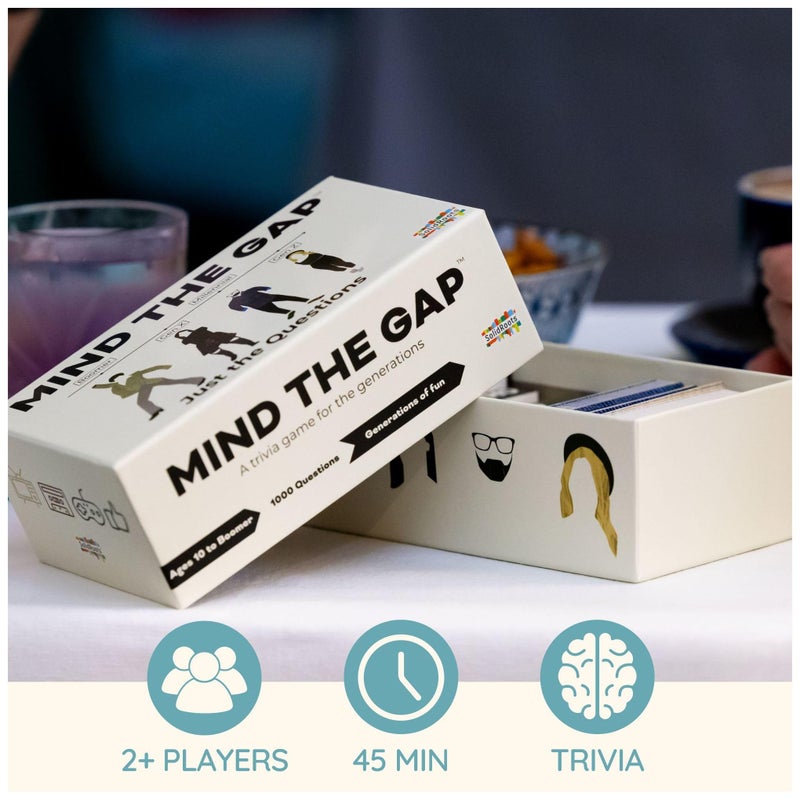 سبين ماستر جيمز مجموعة توسعة "Mind The Gap Just The Questions" مع 1000 سؤال جديد لجميع الأجيال + 50 بطاقة تحدي جديدة - Image 2