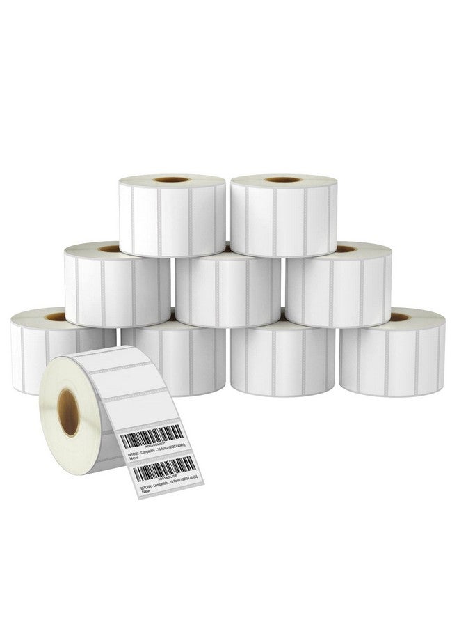 BETCKEY 2.5 X 1 (64 Mm X 25 Mm) Multipurpose & Barcode Labels Compatible With Zebra & Rollo Label Printerpremium Adhesive & Perforated [10 Rolls 13800 Labels] - Image 1