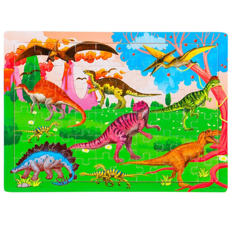 40/60/80 Pieces Of Wooden Jigsaw Puzzle For Young Children 3-4-5 Years Old Boys And Girls S Baby 2 Jigsaw Puzzle - Image 1