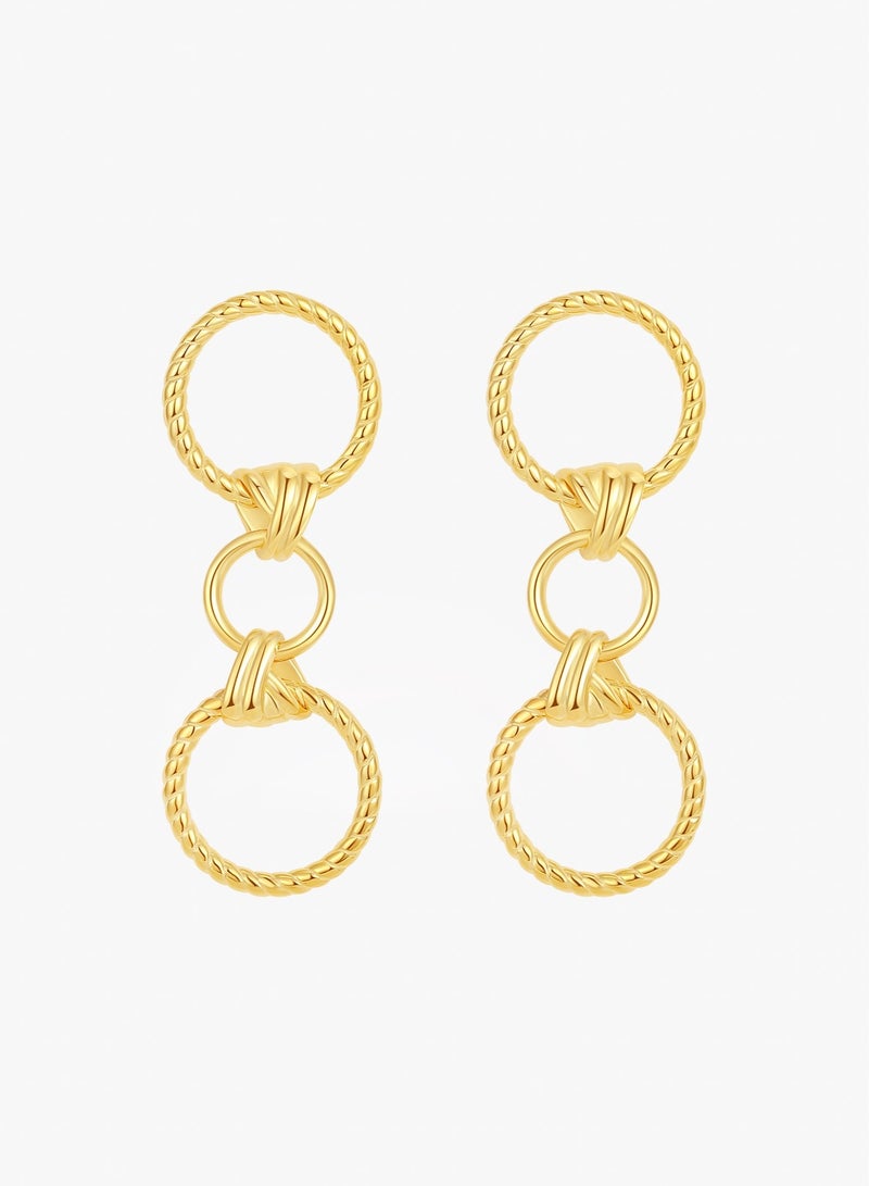 Raia The Bond Twist Earrings - 18K Gold Plated S925 - Image 1