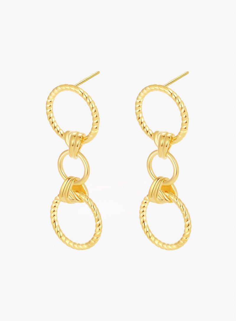 Raia The Bond Twist Earrings - 18K Gold Plated S925 - Image 2