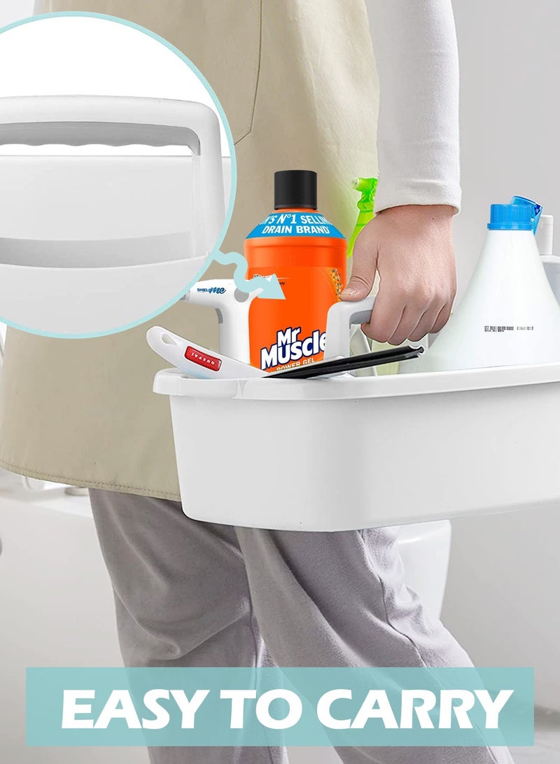 Garlo Cleaning Supplies Caddy Cleaning Supply Organizer with Handle Plastic Caddy for Cleaning Products Under Sink Tool Storage Caddy - Image 2