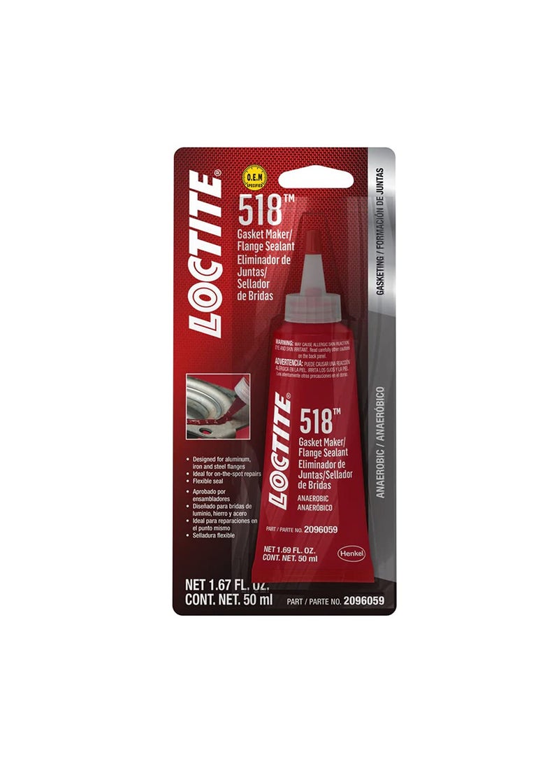 Loctite Loctite Gasket Sealant,50mL,Red,Paste  - Image 1