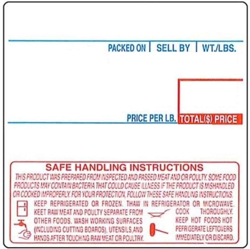 CAS LST-8040 Printing Scale Label, 58 x 60 mm, UPC/Safe Handling - CASE of 12 Rolls - Image 3