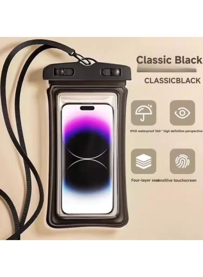 IPX8 Waterproof Phone Case (30M Deep) – High-Transparency Touchscreen Pouch for Swimming, Diving, Beach, Hot Springs – Universal Waterproof Phone Bag with Airbag Seal – Perfect for Snorkeling & Rafting-  - Image 1