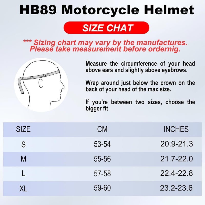 1Storm Modular Full Face Motorcycle Helmet with Dual Visor - Image 4