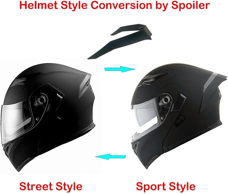 1Storm Modular Full Face Motorcycle Helmet with Dual Visor - Image 5