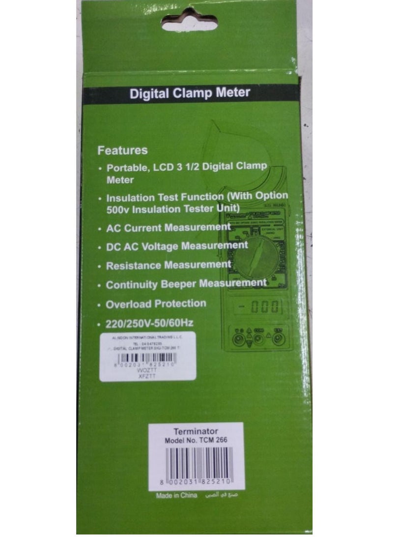 Terminator Digital Clamp Meter Black  - Image 2