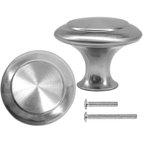 CHEF TIME 30 Packs Kitchen Cabinet Knobs Brushed Nickel Silver-Pull Hardware Handle,Drawer knobs for Kitchen Cupboard Door,Bedroom Dresser Drawerwith Long Short Screws - Image 1