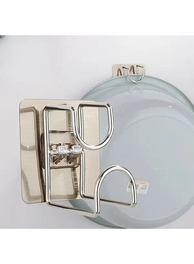 1pc Stainless Steel Sink Hook No Drill Wall Mounted Organizer Rust Resistant - Image 1