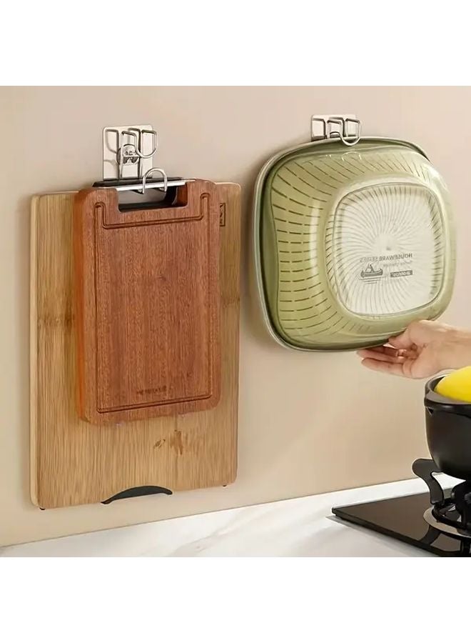 1pc Stainless Steel Sink Hook No Drill Wall Mounted Organizer Rust Resistant - Image 5