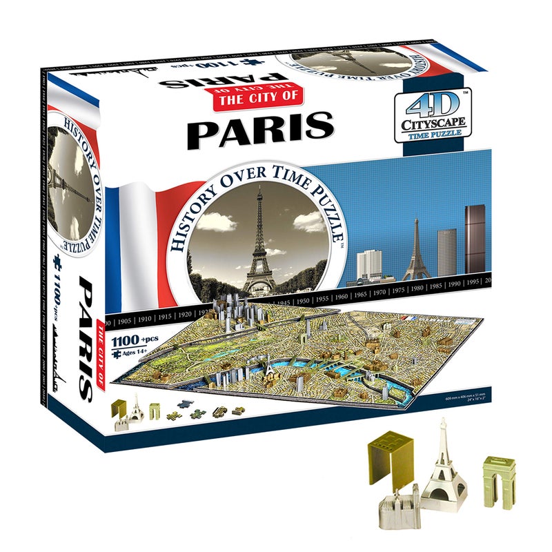 4D Cityscape Paris Time Puzzle - Image 1