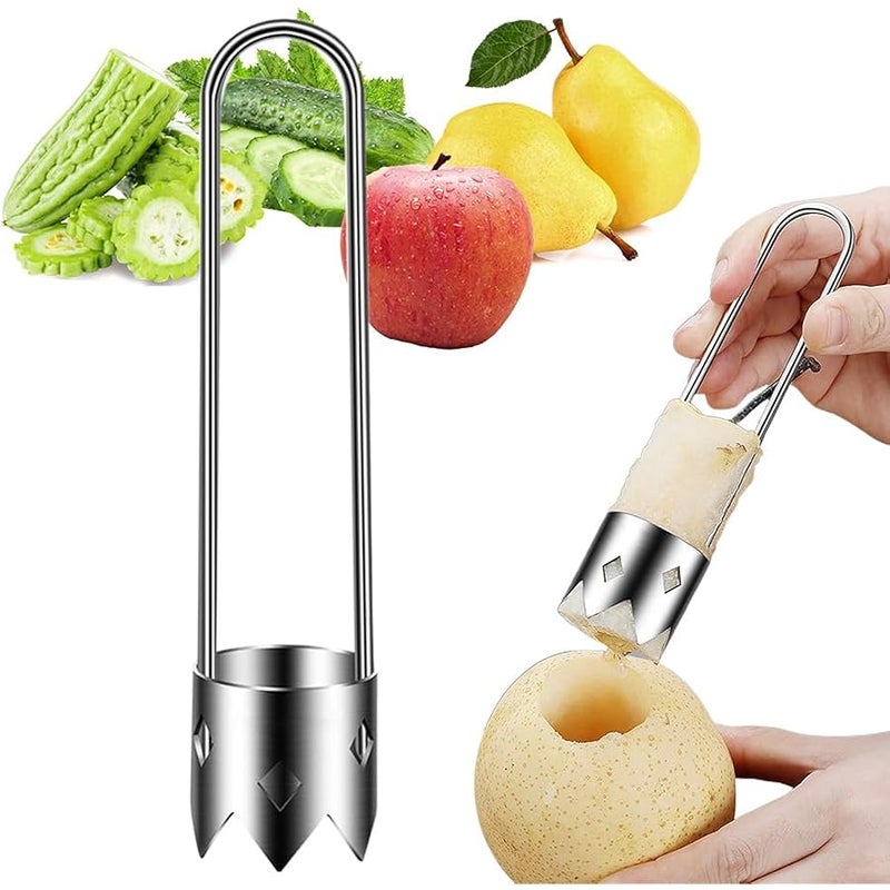 Fauppt Red Bell Pepper Seed Corer, Stainless Steel Fresh Fruit and Vegetables Corer Pepper Corer Seed Remover Tool Home Use,Tomato Corer Tool for Vegetables Fruit Kitchen Gadget (1pack) - Image 1