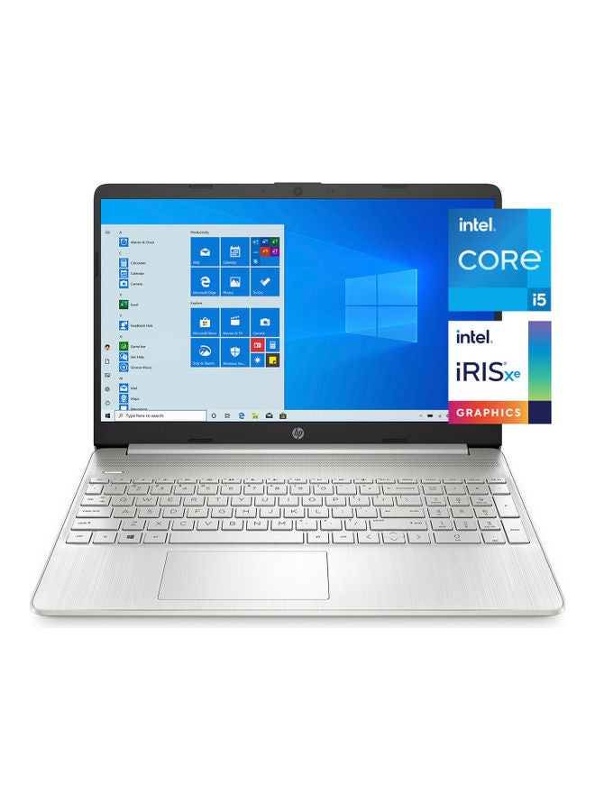 HP (Upgraded Version) 15-dy2095wm Laptop With 15.6-Inch FHD Display, 11th Gen Core i5-1135G7 Processor/16GB RAM/512GB SSD/Intel Iris Xe Graphics/Windows 11 / English/Arabic Silver - Image 3