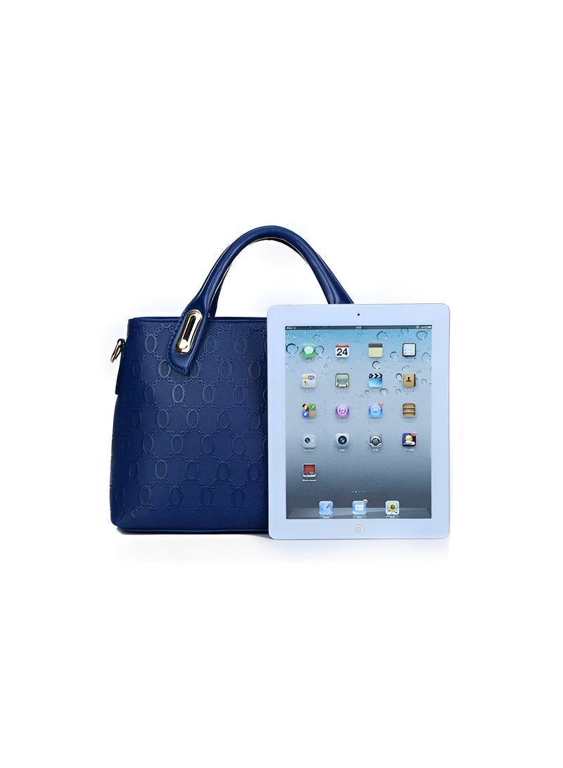 REOCLE Womens 4 Pcs Handbags Set Top Handle Shoulder Crossbody Bag Handle Satchel Hobo Handbag Set Large Tote  Purse  Shoulder Bag  Card Holder Tote Bag - Image 3