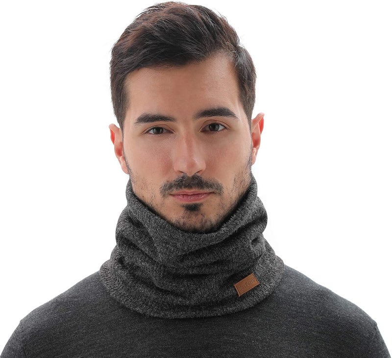 NovForth Winter Neck Warmer Men Ski, Neck Gaiter Face Scarf Women, Fleece Scarf for Men Gaiter Mask, Thick Windproof Scarves - Image 4