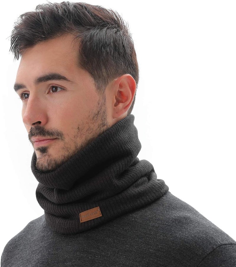 NovForth Winter Neck Warmer Men Ski, Neck Gaiter Face Scarf Women, Fleece Scarf for Men Gaiter Mask, Thick Windproof Scarves - Image 3