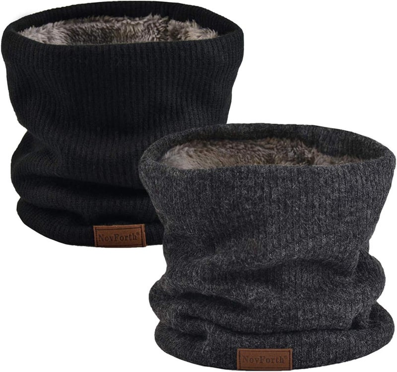 NovForth Winter Neck Warmer Men Ski, Neck Gaiter Face Scarf Women, Fleece Scarf for Men Gaiter Mask, Thick Windproof Scarves - Image 1