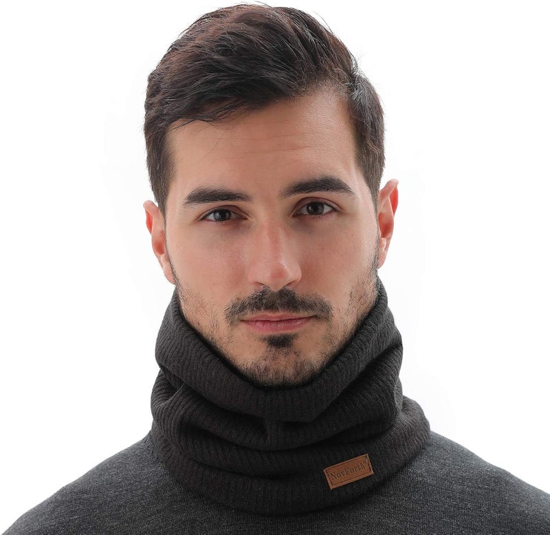 NovForth Winter Neck Warmer Men Ski, Neck Gaiter Face Scarf Women, Fleece Scarf for Men Gaiter Mask, Thick Windproof Scarves - Image 2