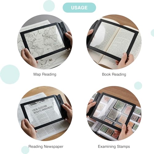 oddpod™ A4 Big Size Fresnel Lens & Flexible Plastic 3X Magnifying Sheet with Frame - Pack of 1 piece - Image 5